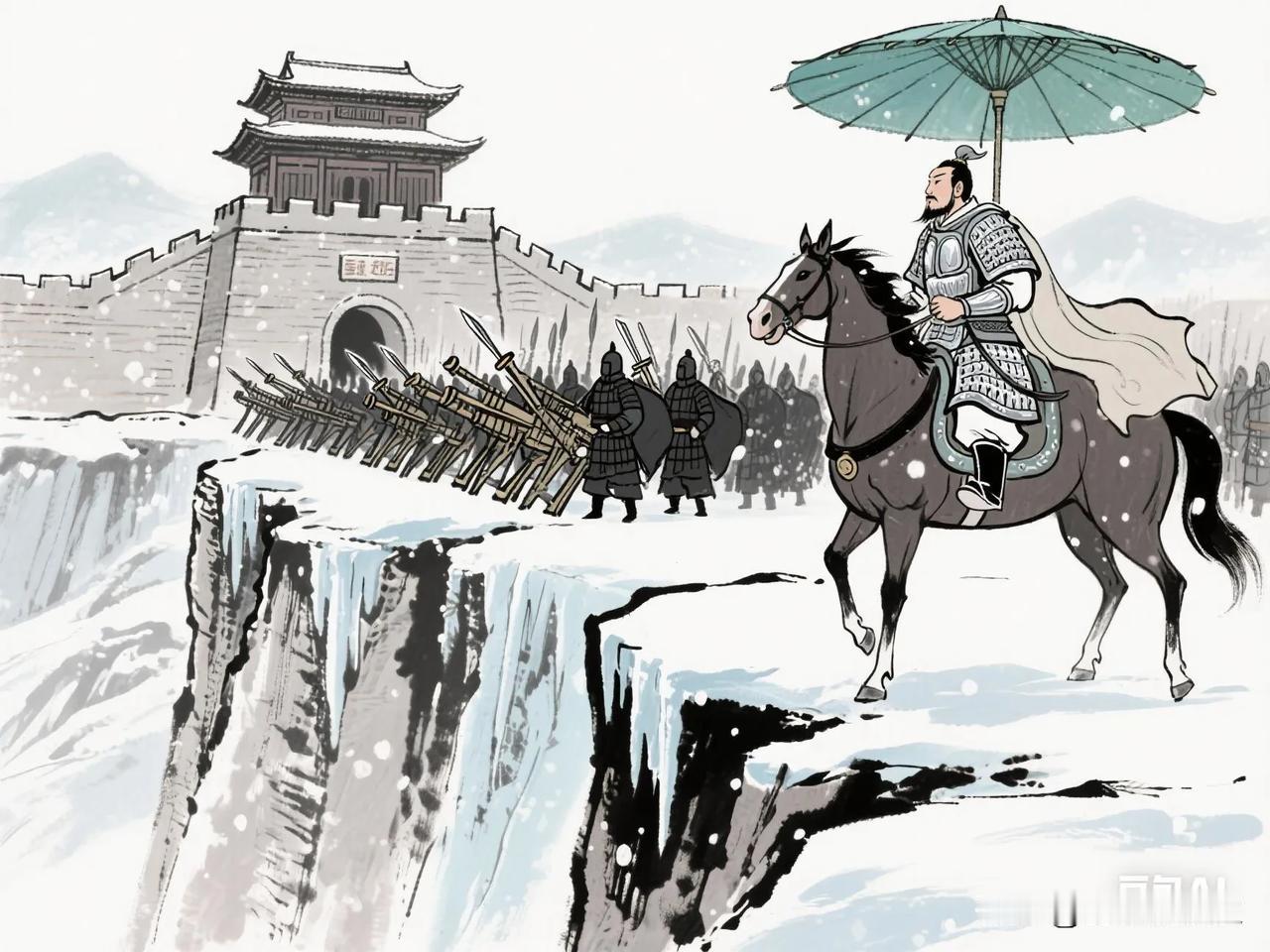 964年冬，巴山雪重。宋将王全斌勒马绝壁前，望着剑门关二百架床弩寒芒映日，身后三