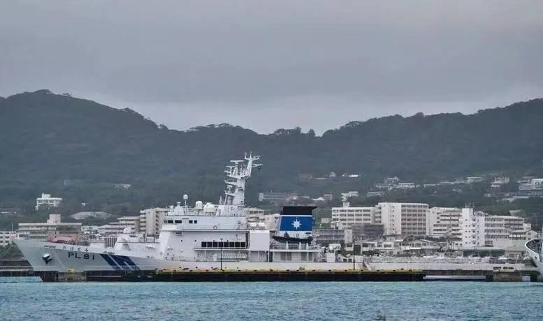 日本3艘巡防舰借台风为由，滞留台湾海峡，大陆海警现场展开处置澎湖海域附近的海