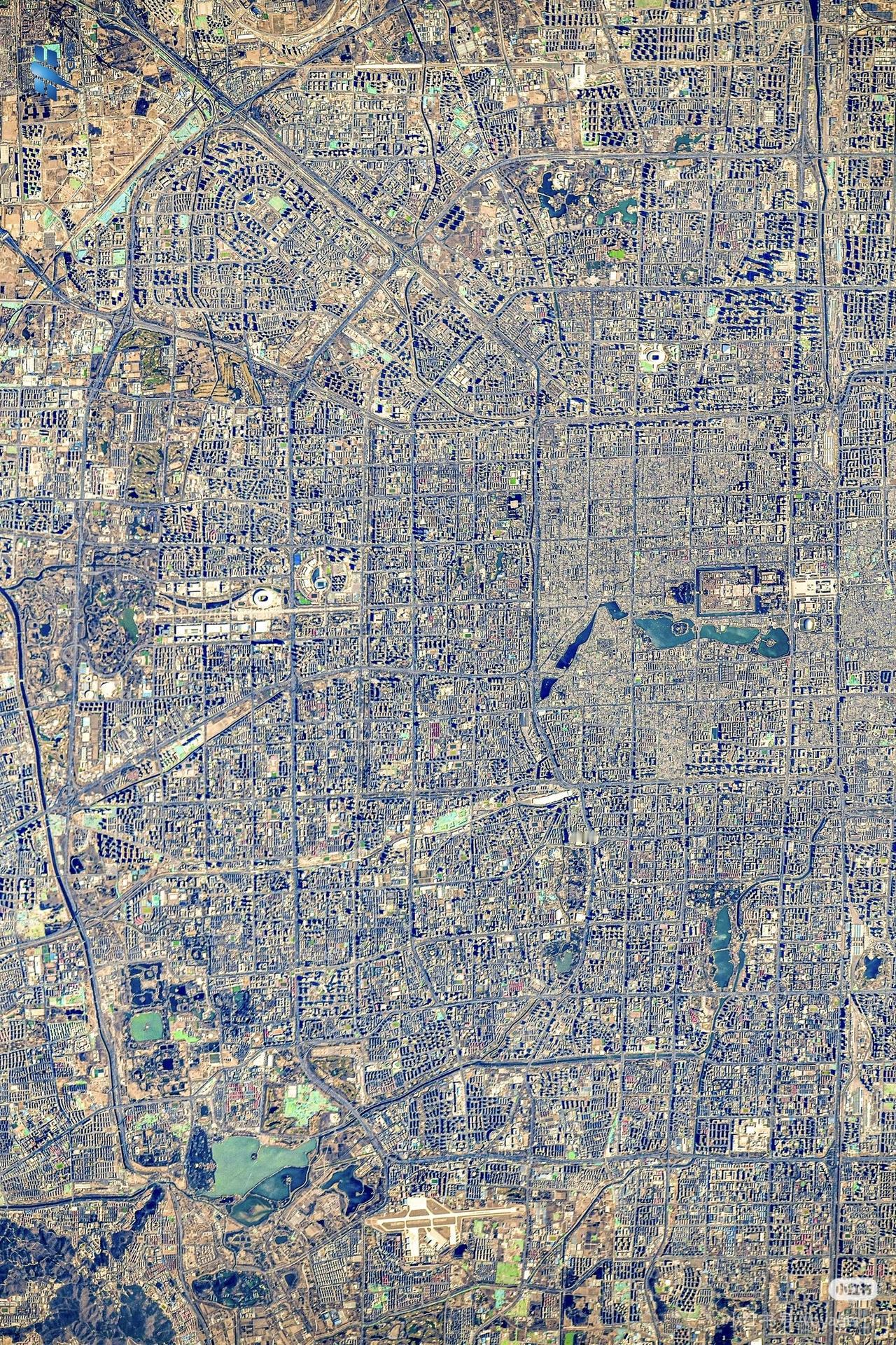 北京市高清卫星图（璇转90度）