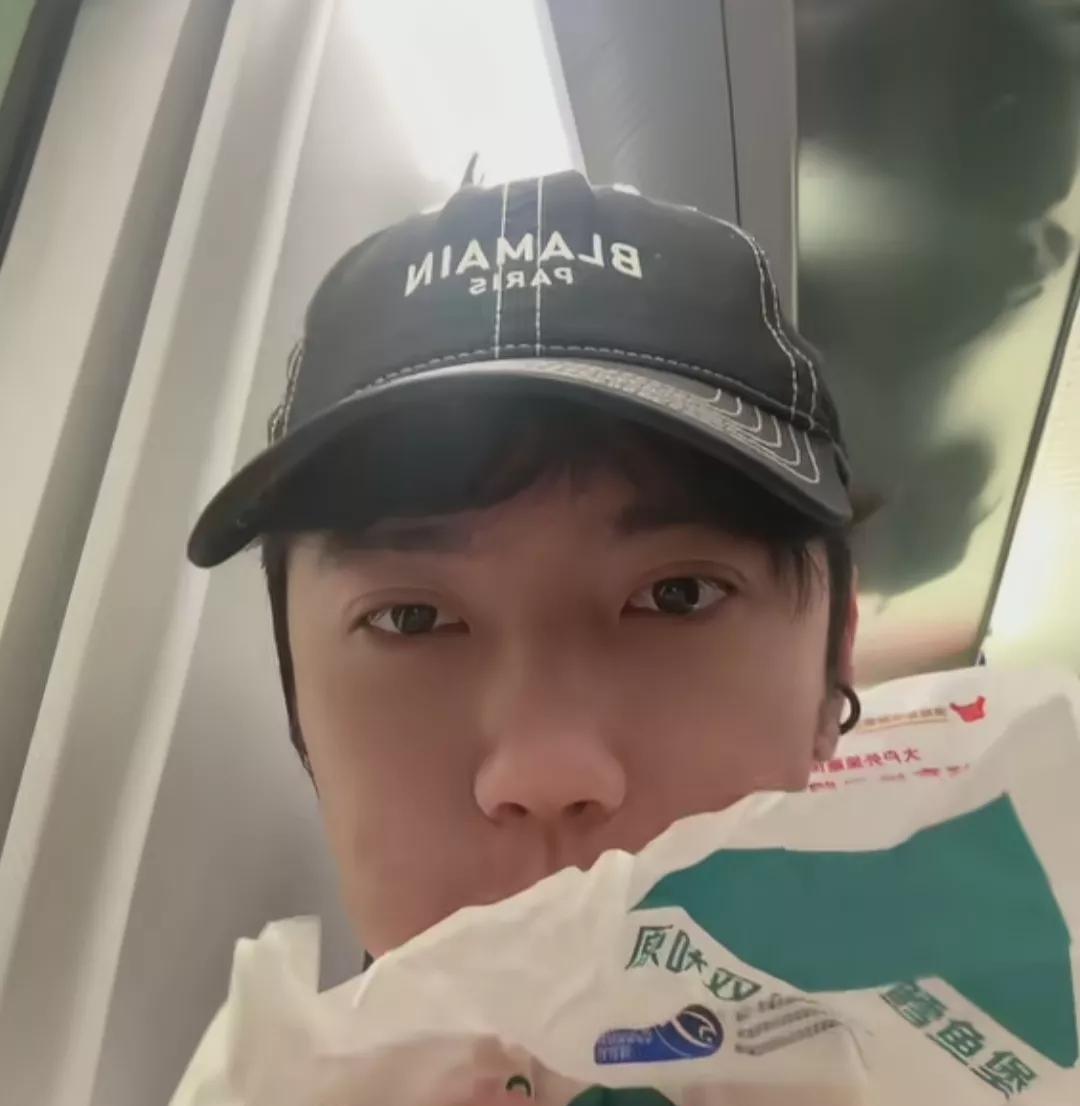鹏鹏刚刚发布视频，在高铁上啃汉堡，昨天还有朋友问，他去哪里？没想到鹏鹏主动把出差