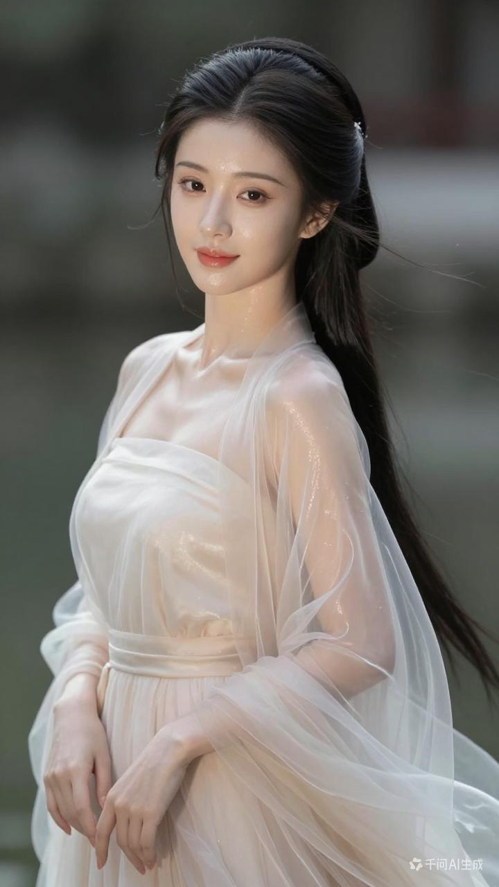 有气质的女人就像温柔如水的仙女，一袭白纱裙加身，那感觉就像人间仙子降临。像周雨彤