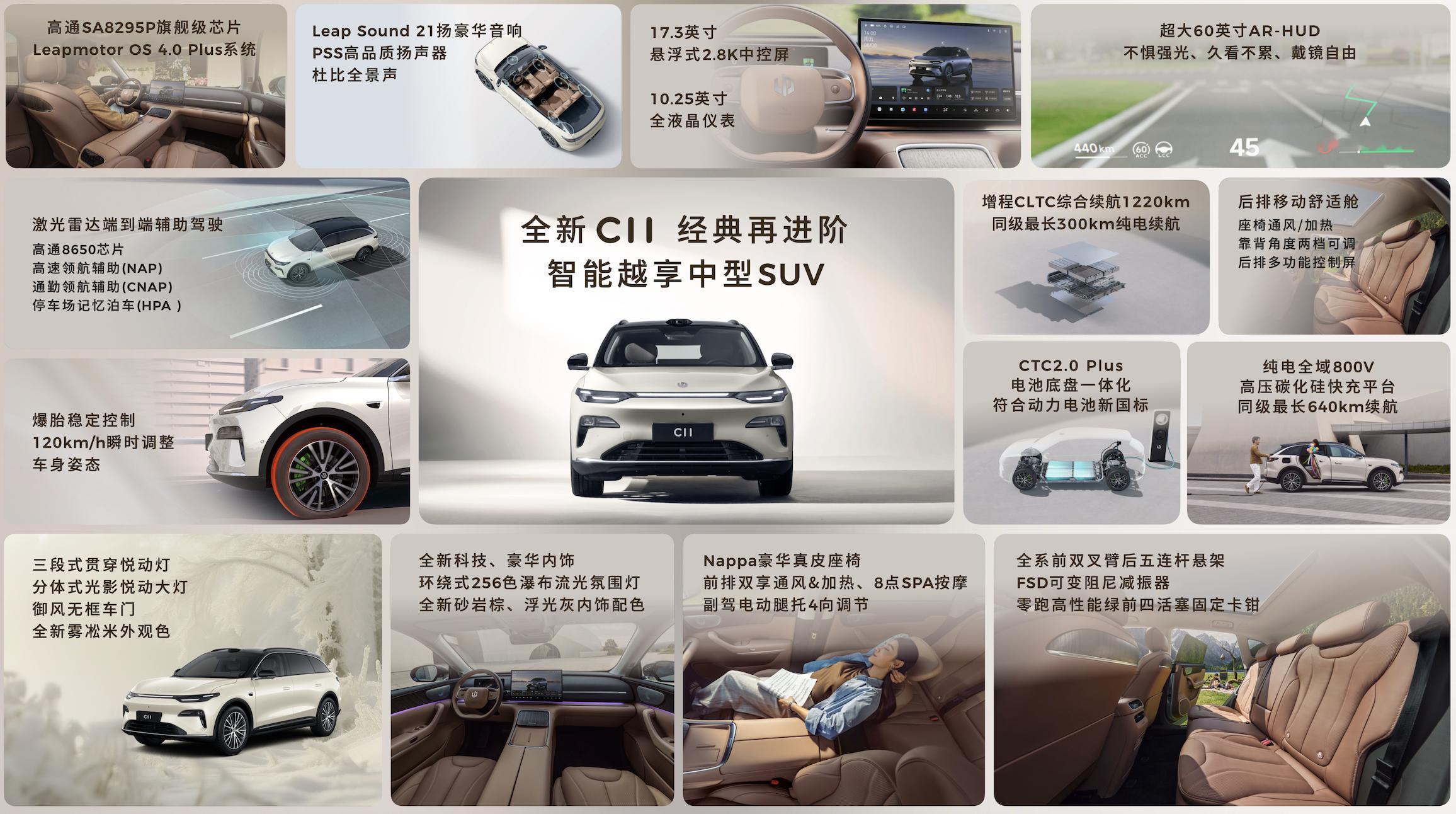 零跑全新C11，15万级新能源SUV。配置直接拉满，纯电标配800V，续航640