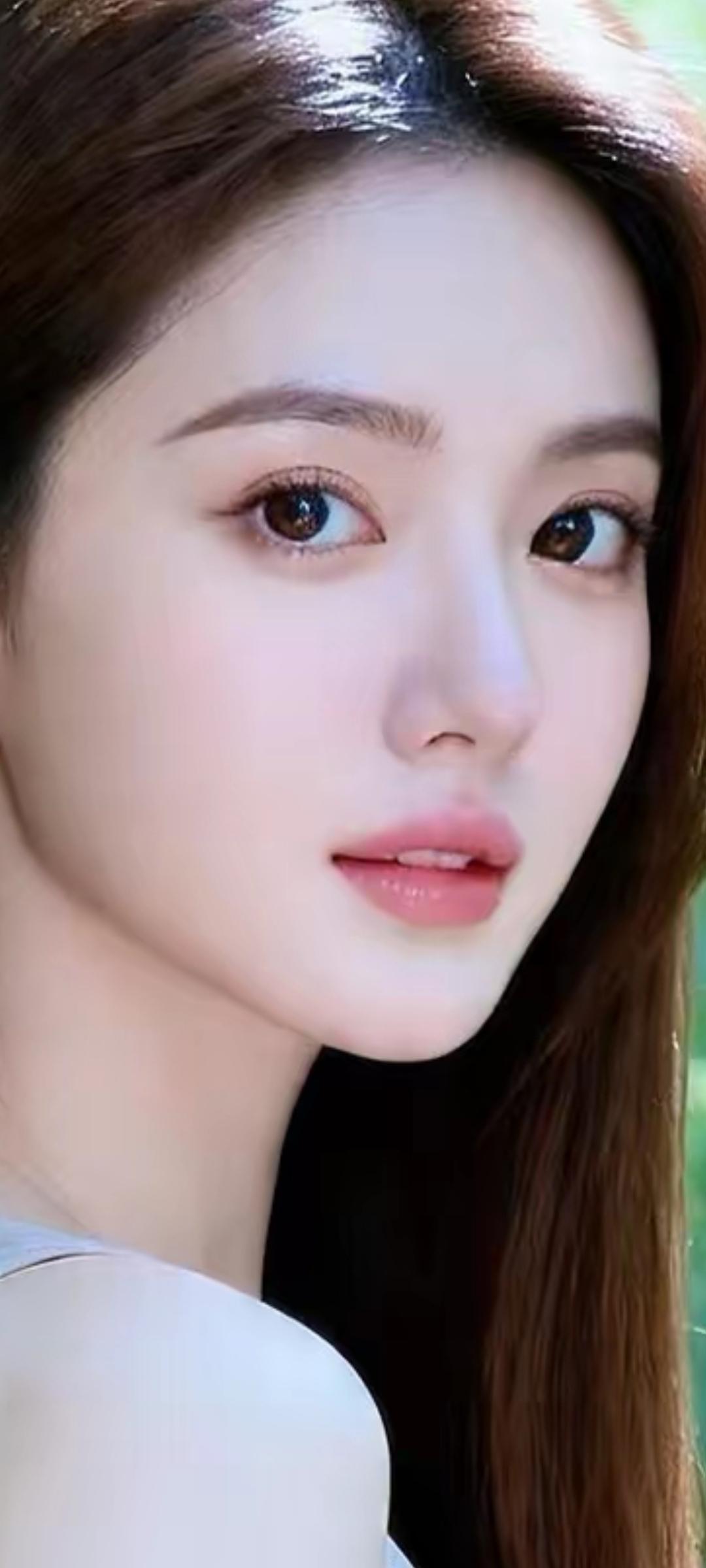 秋水伊人，眉眼含情。