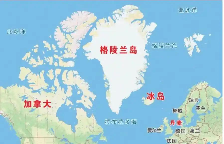 世界第一大岛，格陵兰。名义上，它属于丹麦。但地图摊开，丹麦远在3000公里外，而