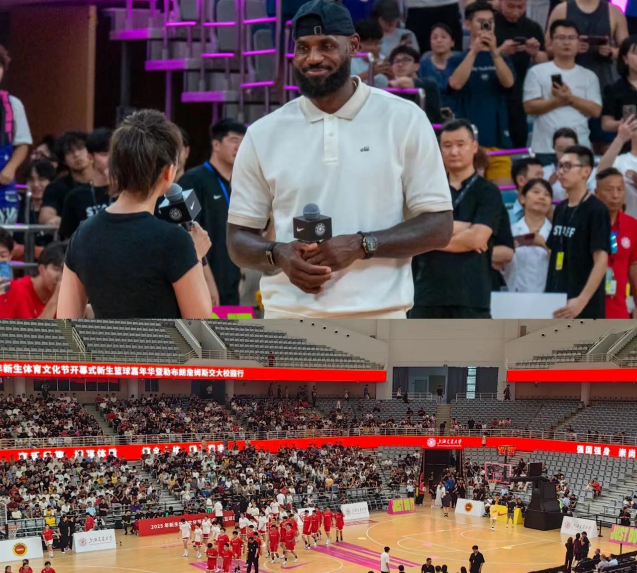 无声无息、稀稀拉拉，到处都是空座…你们就拿这个招待GOAT？哪个GOAT经不起这