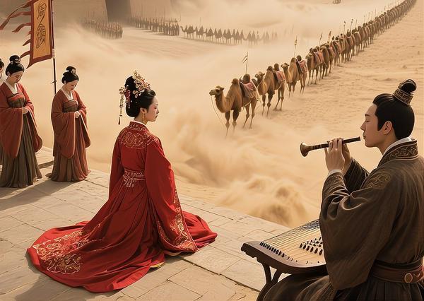 唐代宗送女儿走的时候，没敢看她的脸。后来听说可汗对她还行，才敢松一口气。咱