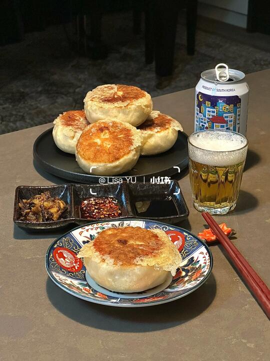 🥡晚餐｜鲜肉水煎包🥟