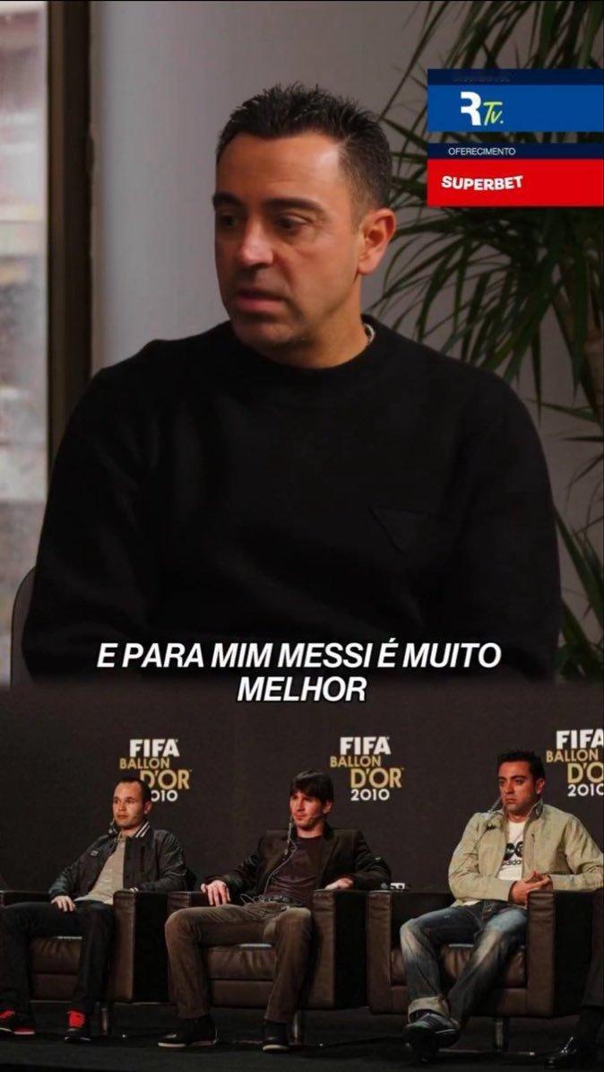 🎙当梅西赢得2010年金球奖时，你是否觉得那是你被“抢走”的荣誉？💬哈维：“