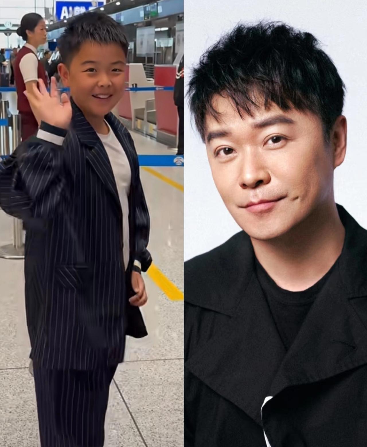 我爸眼光是真毒啊，看见佟丽娅儿子，他指着这小孩儿说：很早以前我就说这小孩不一
