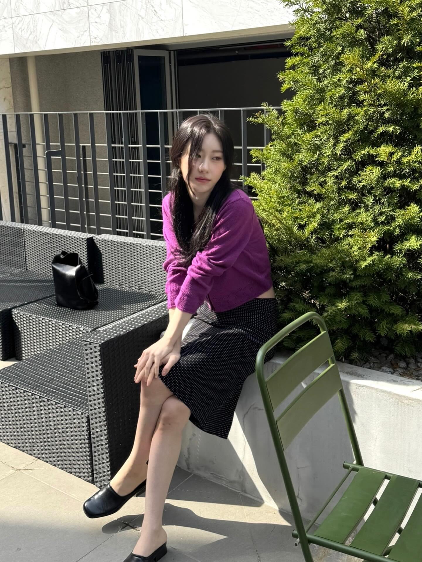 李彩领今日ins更新好美的狐狸眼🦊🌸～