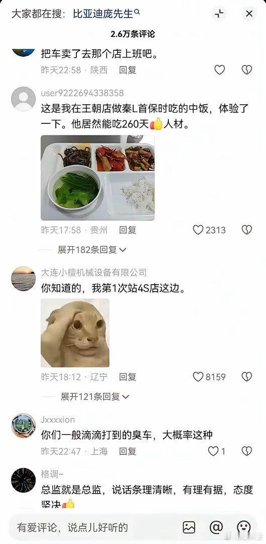 这庞先生买了台比亚迪跑网约，据说一年有260天，是在4S店免费吃饭免费充电的。甚