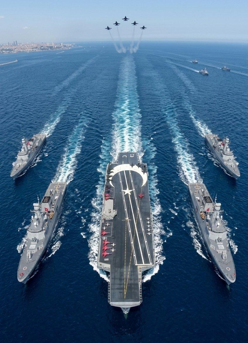 土耳其“伊斯坦布尔号”舰长耶特金海军上将确认，土耳其MUGEM航空母舰将于202