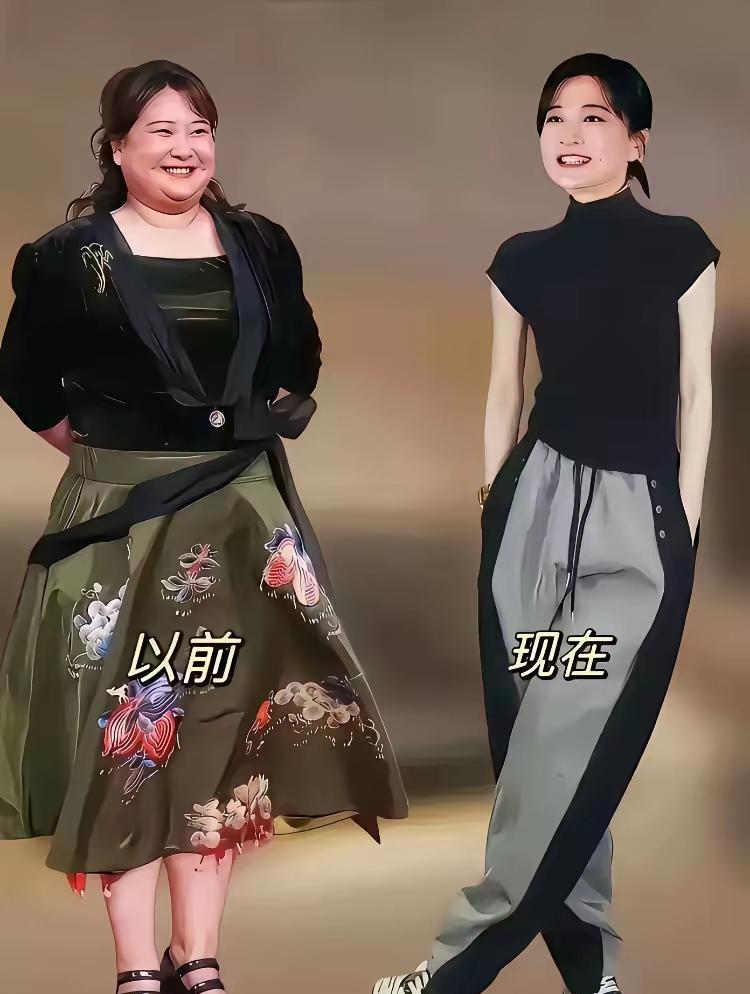 贾玲的脸，垮了。曾经那张圆润饱满、自带亲和力的脸，如今瘦到挂不住肉，胶原蛋白的