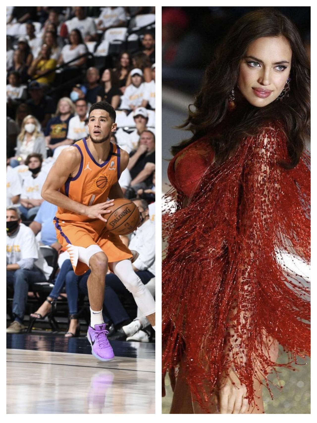 姐弟恋！布克和老牌超模伊莲娜约会！NBA球星布克真是一个花花公子，和超模詹娜