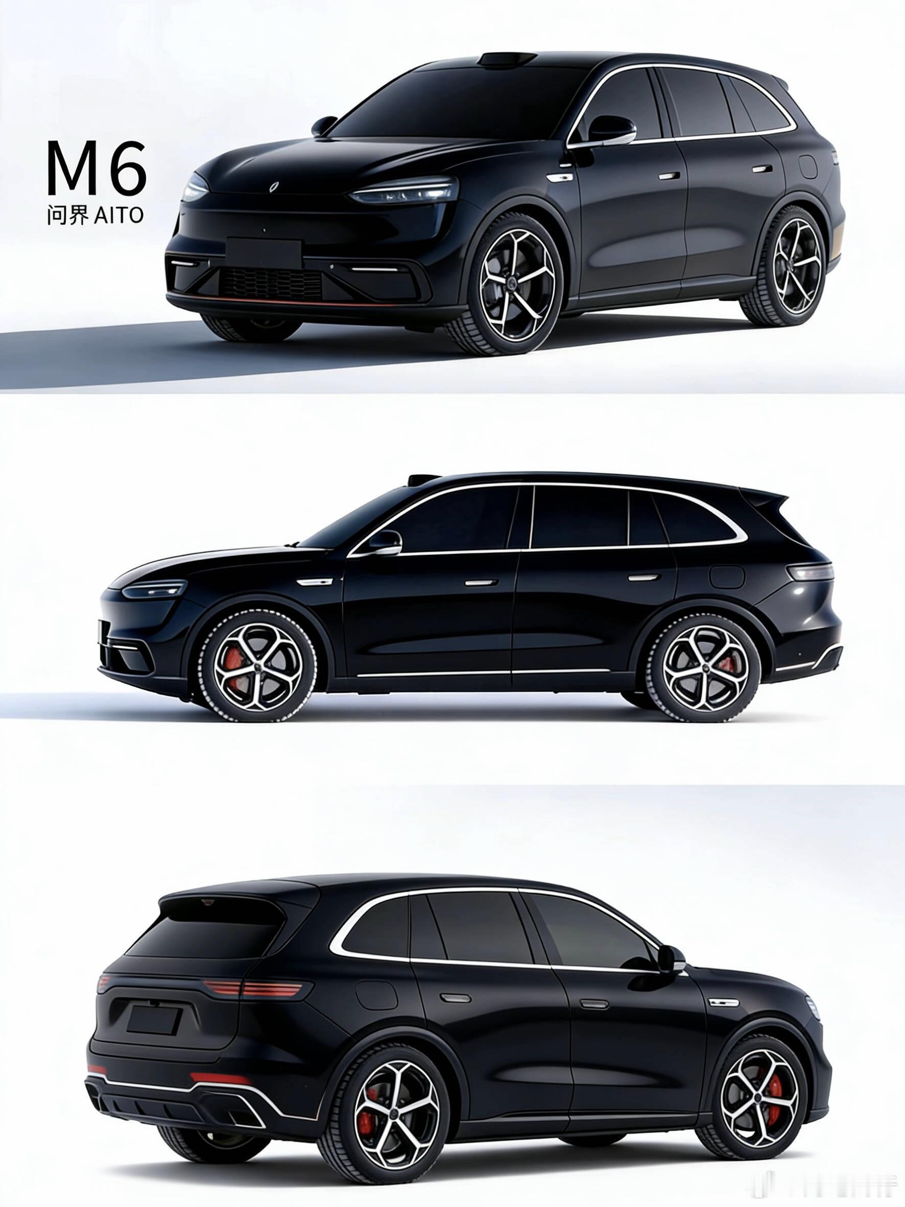 问界m6黑武士版本，真这样也太帅了吧