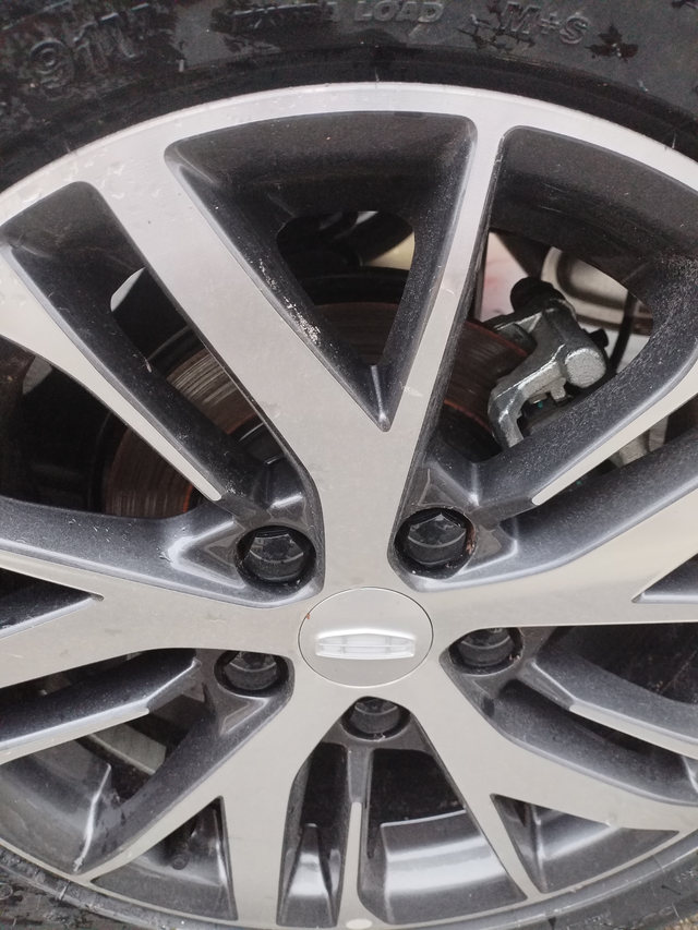 新车提回来后两个刹车盘生锈严重还有镙丝也生锈了，有谁遇到过这种情况