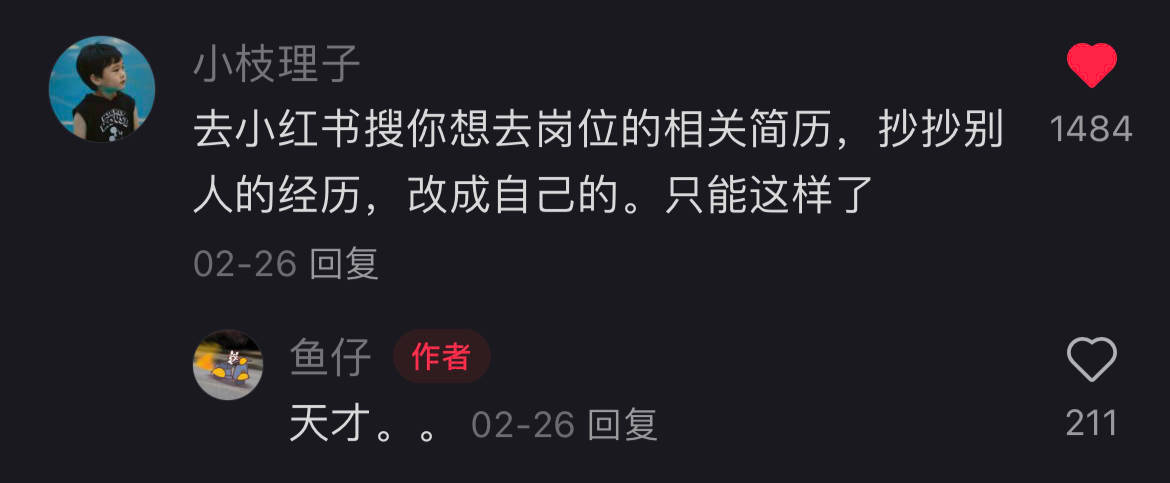 太好了是邪修方法，不会写简历的有救了​​​