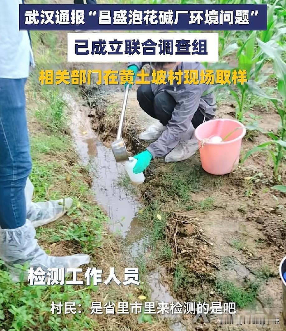 终于迎来联合调查组了！紧张的不止是昌盛泡花碱厂的负责人，之前负责检测的新洲区环保