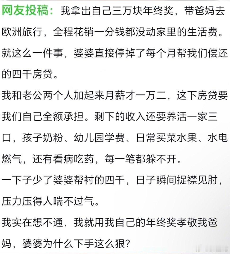 网友投稿：我拿出三万年终奖，带父母去欧洲旅游……​