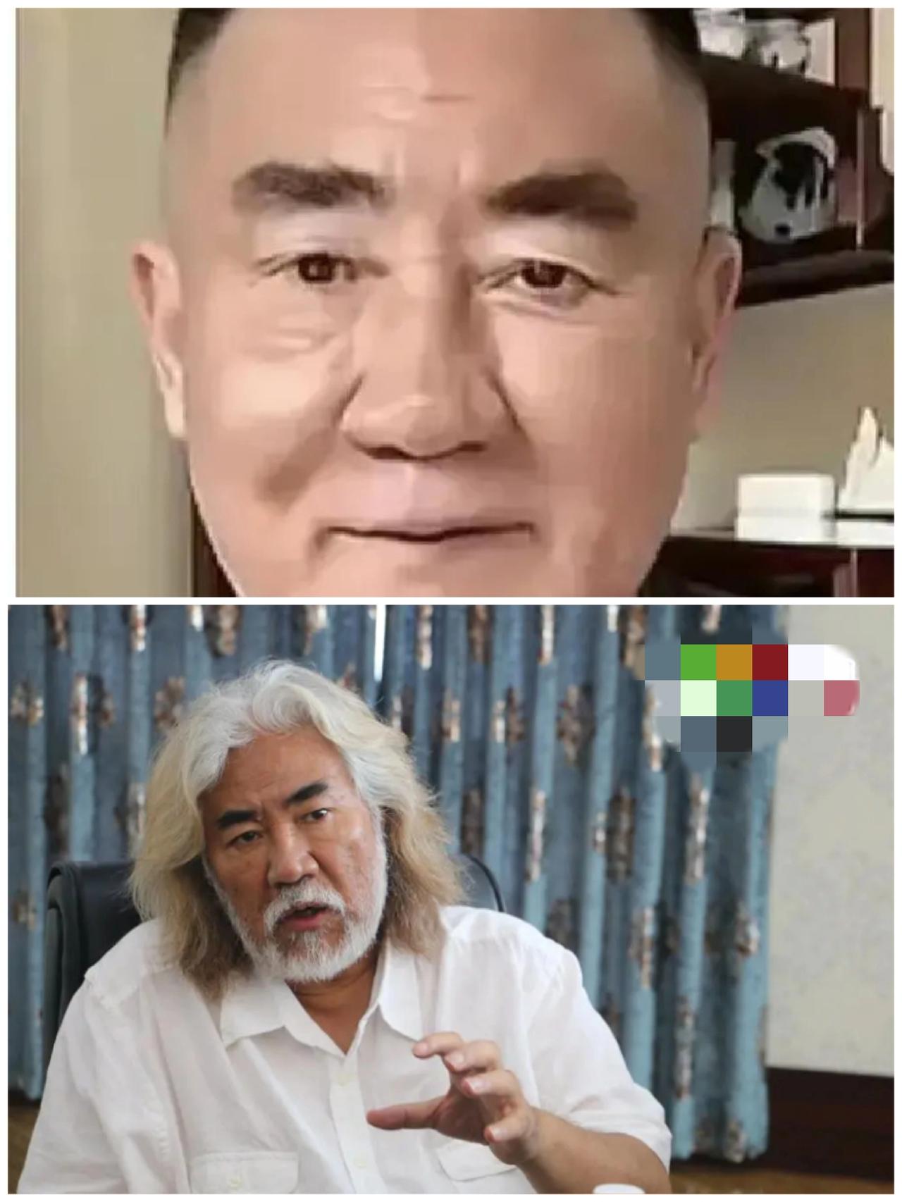 74岁张纪中被亲儿子坑出造型翻车现场，仙翁变路人谁看了不愣！以前白长发配大