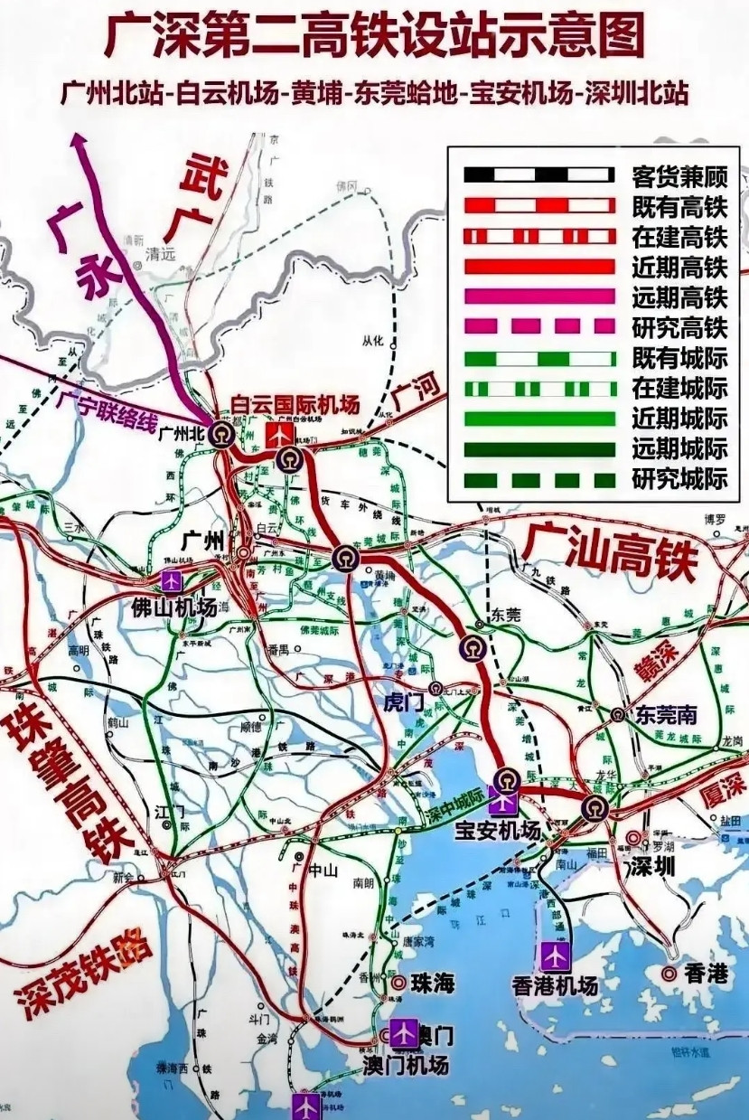 广州不是不想建两个机场，但是最合适建机场的南沙方案已经被民航局否定了，因为与深圳