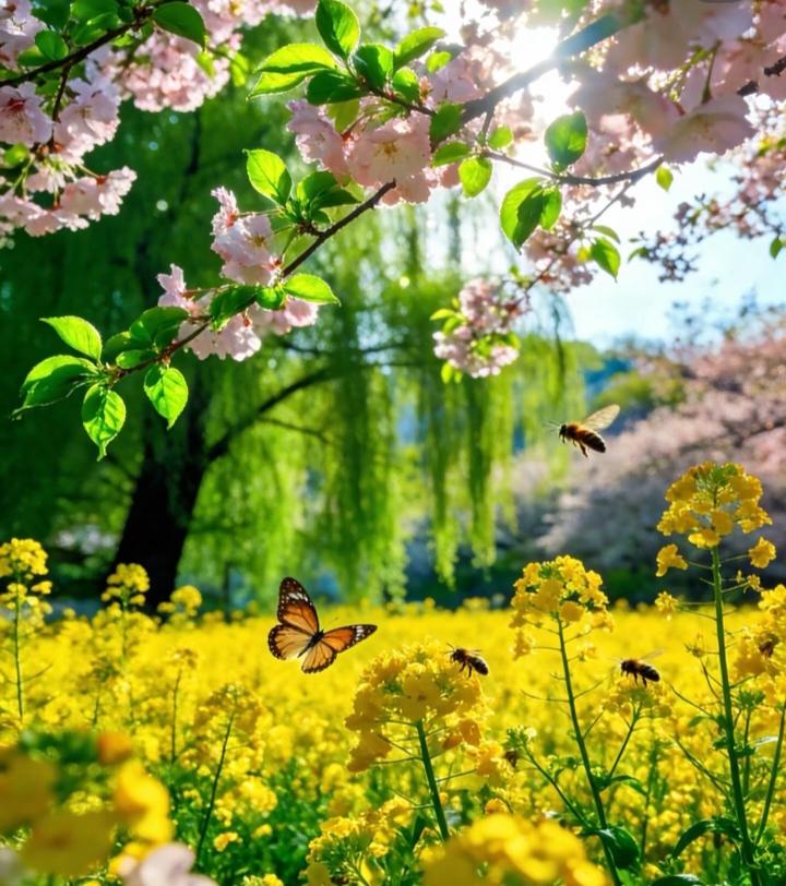 随手拍张照我随手拍了一张，花花草草的图片，春天的茂盛