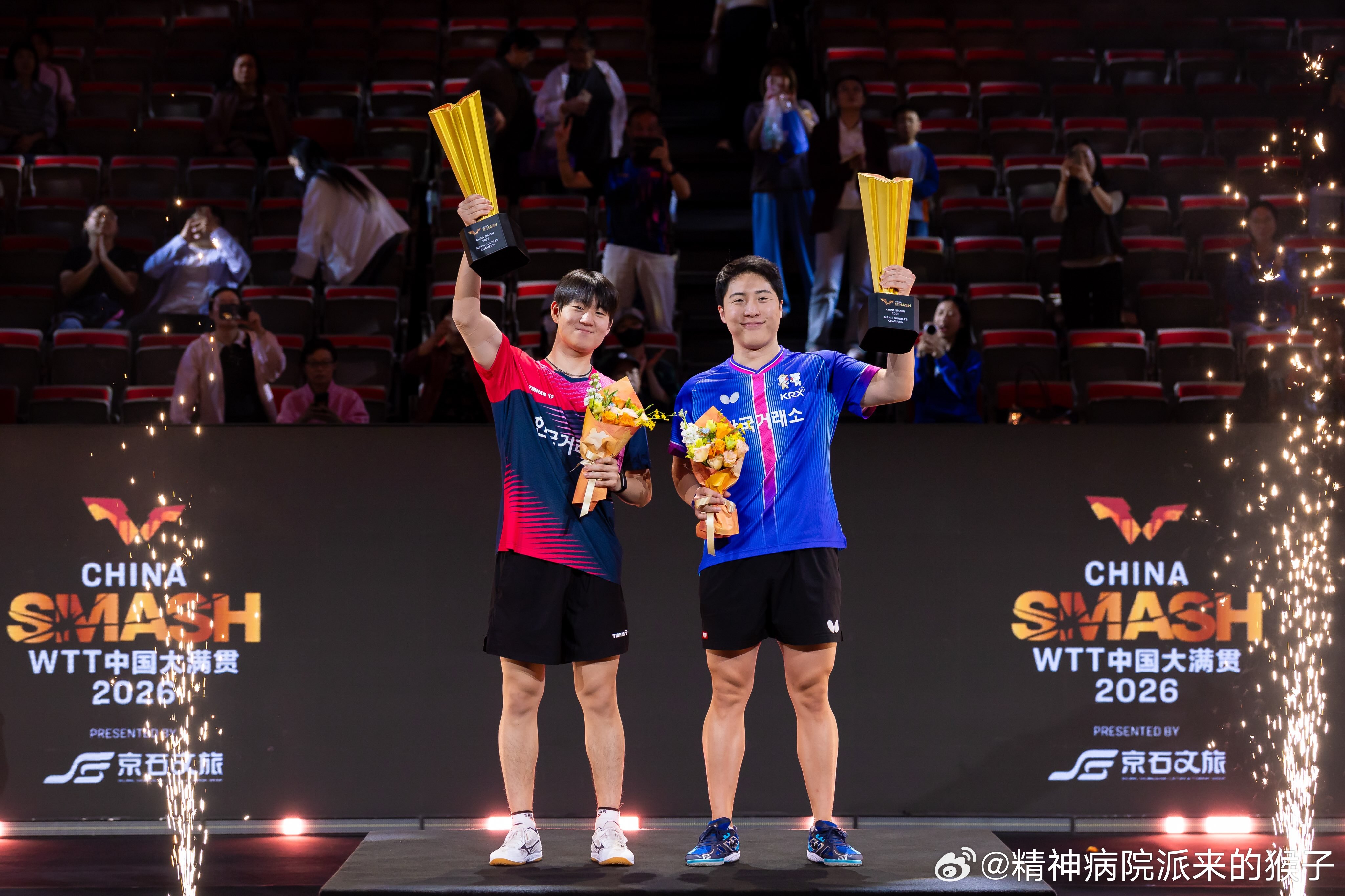 2026WTT中国大满贯林钟勋赛后发文：2026中国大满贯男双冠军🏓🏆虽然