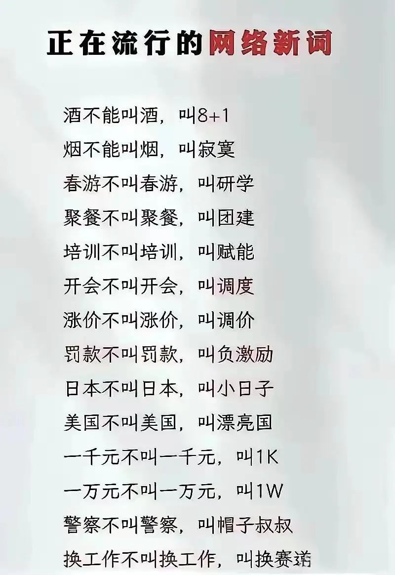 网络新词