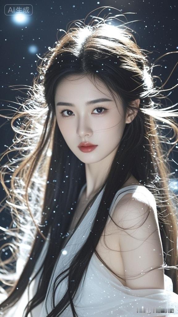 梦幻古风少女，仙气缭绕，美若天仙