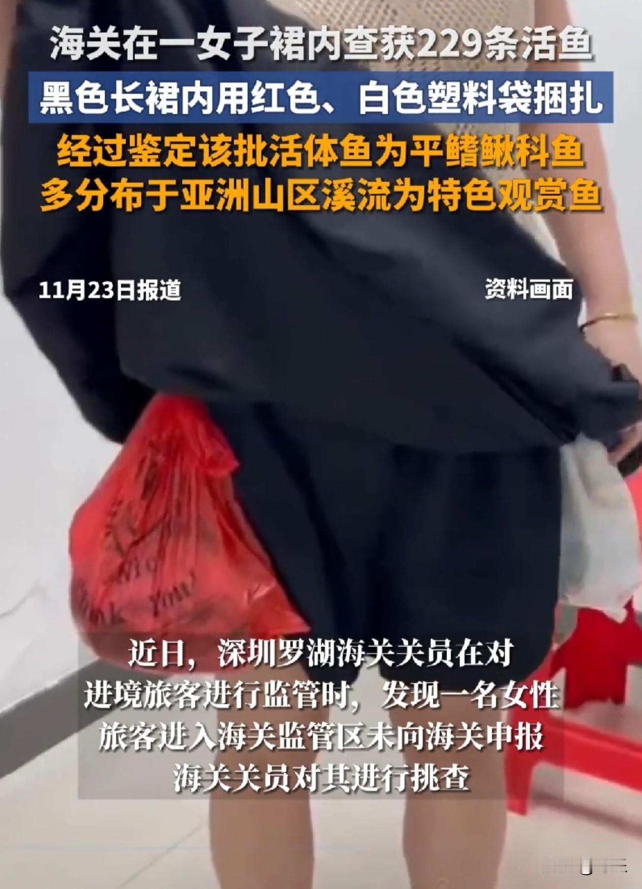 这下出名了，​不仅深圳，全国人民都知道了！女子仅凭两个塑料袋，竟偷偷携带了2
