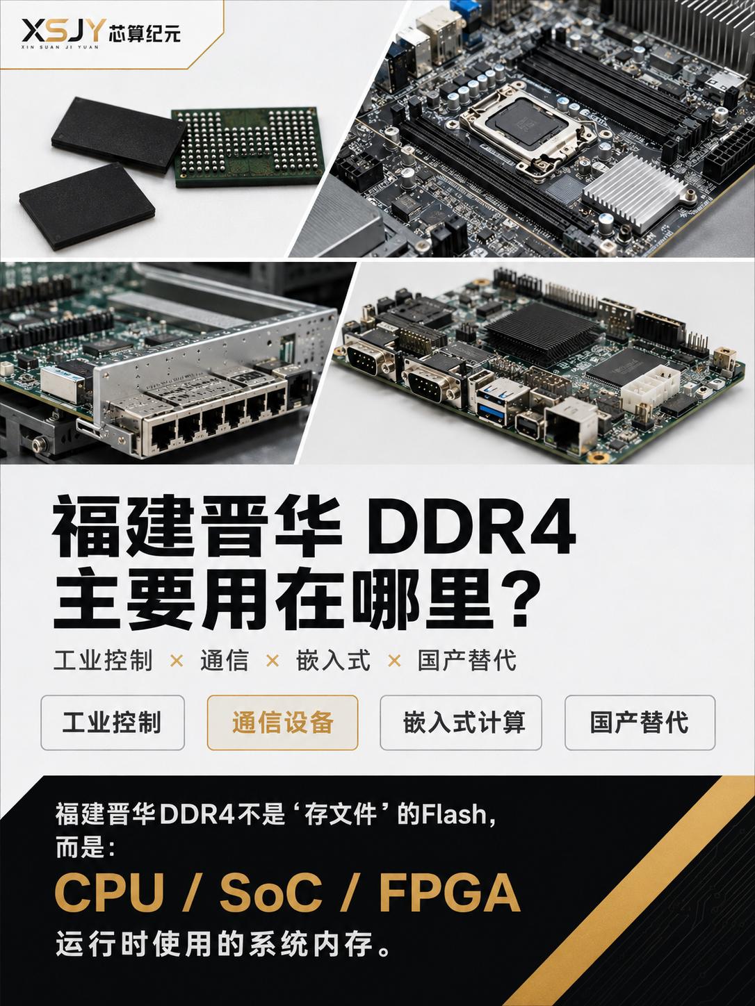 说到DDR4，你是不是第一反应是“内存条”？其实它早就不止活在内存条里了。工控