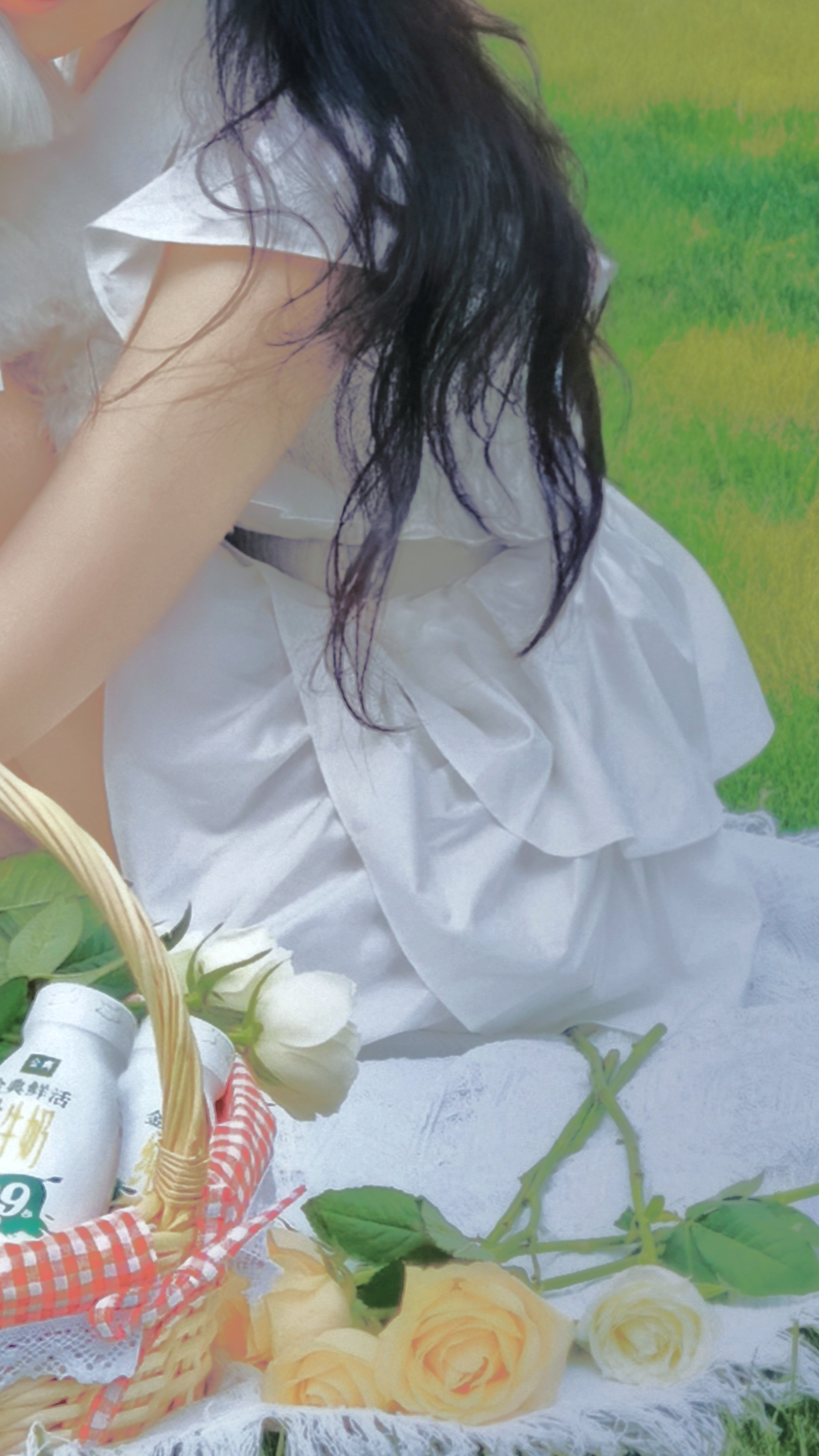 𝐒𝐀𝐓𝐈𝐍𝐄*梦中的少女——刘哈哈无字纯净版壁纸🥛刘亦菲带哈哈晒太