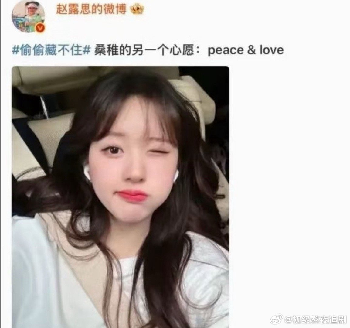 赵露思嘴上说着爱与和平，实则…