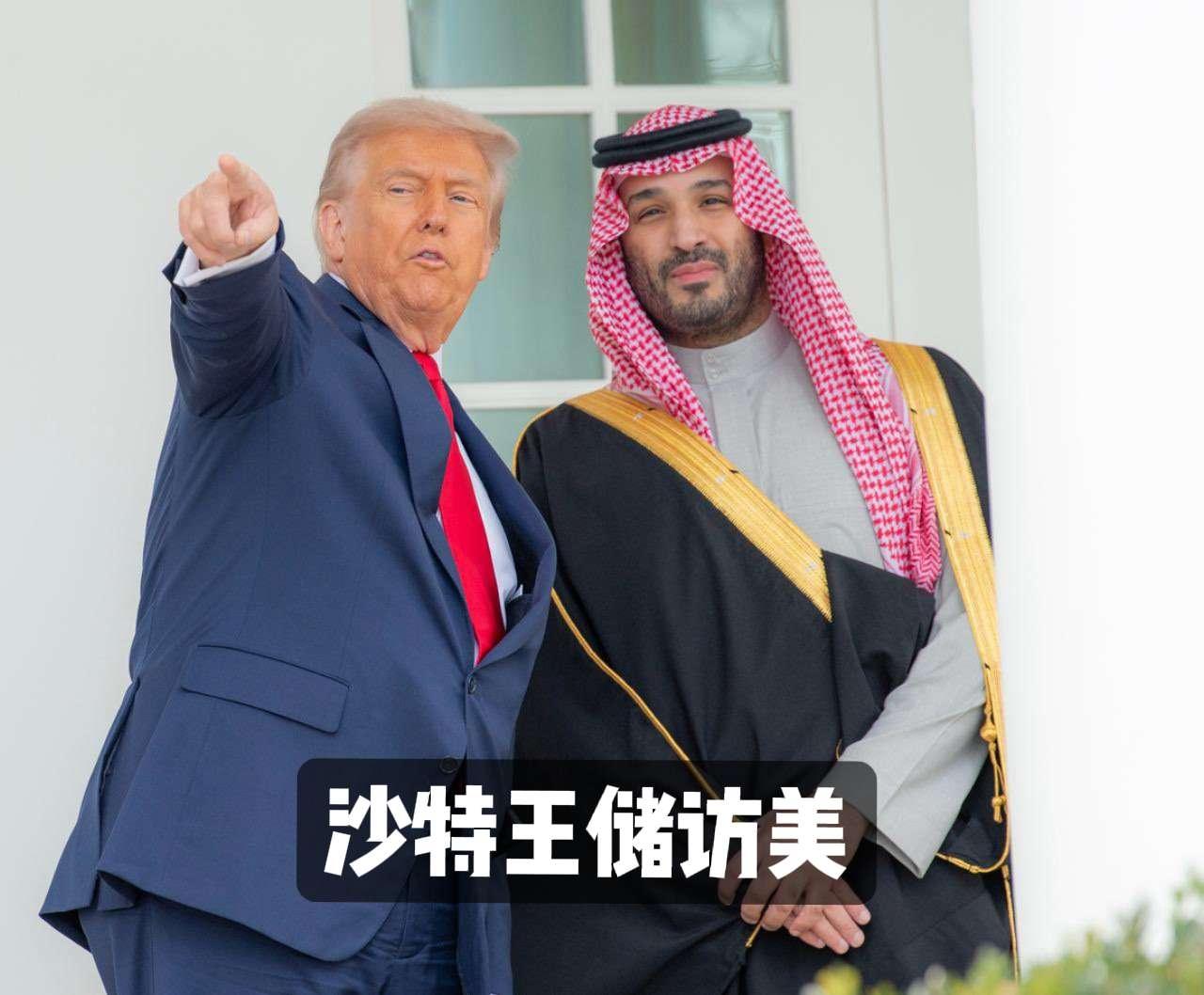 董王是懂事儿的，最高规格接待了～王储小萨勒曼沙特阿拉伯中东美国沙特