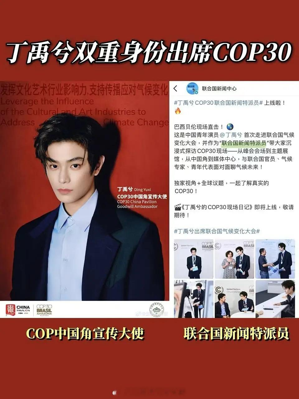 丁禹兮联合国和生态环境部双认证title🈶国内国际双重认可的宣传委员小丁，又红