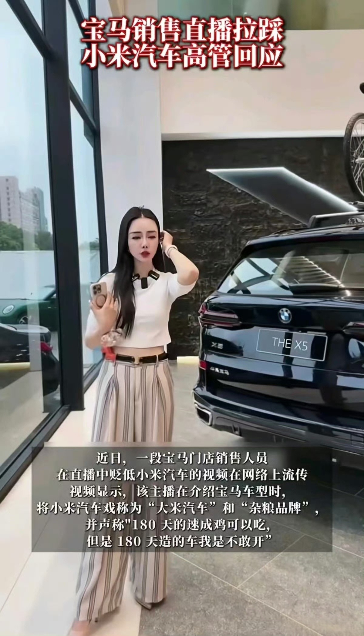 造谣小米汽车销售公司被罚40万该不会是这位美女吧？记得当初一出来就争议挺大的，赞