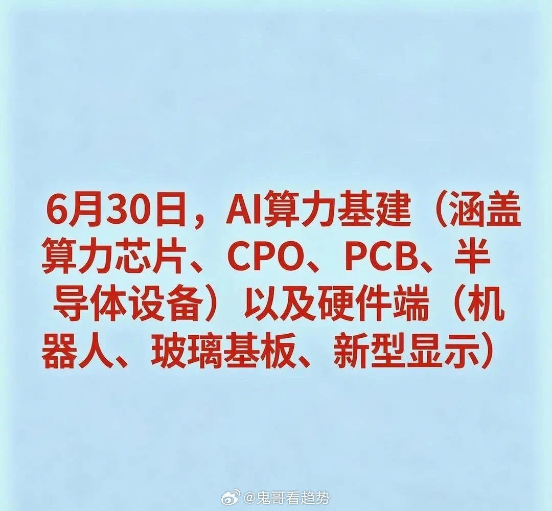 2026年6月30日十大热点科技及其产业链核心龙头1.算力芯片/人工智能*