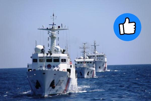 大国威严！中国海警编队巡航钓鱼岛就在刚刚（11月16号），中国海警1307