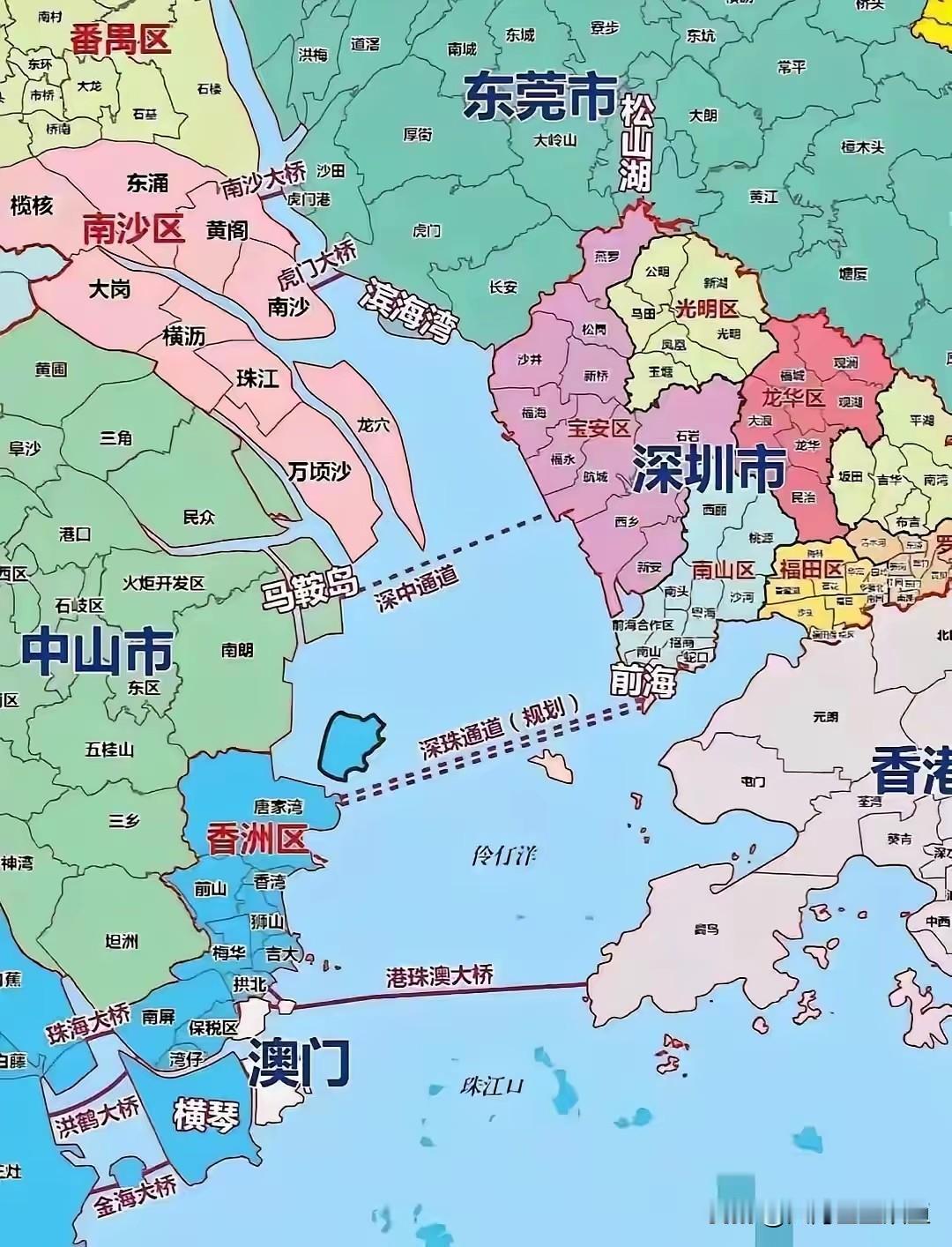 大胆设想！南沙+翠亨合并设新市，或将改写大湾区格局最近网上有一个脑洞十足的