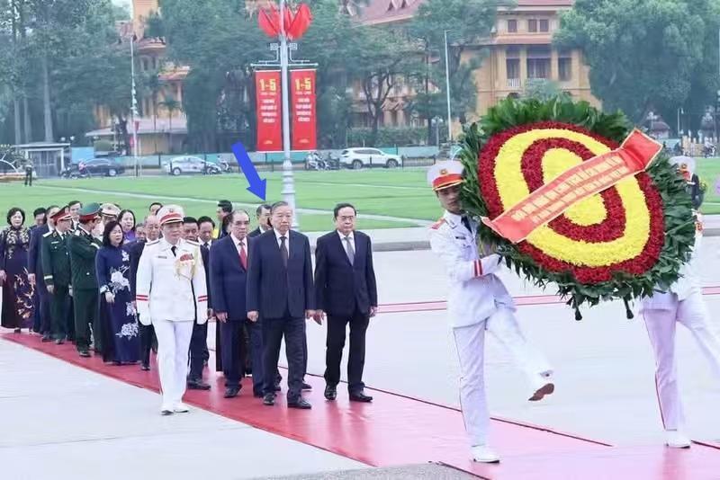 越南高层站位变化：陈青敏位次前移，黎明兴保持低调！不得不说，黎明兴也太低调了