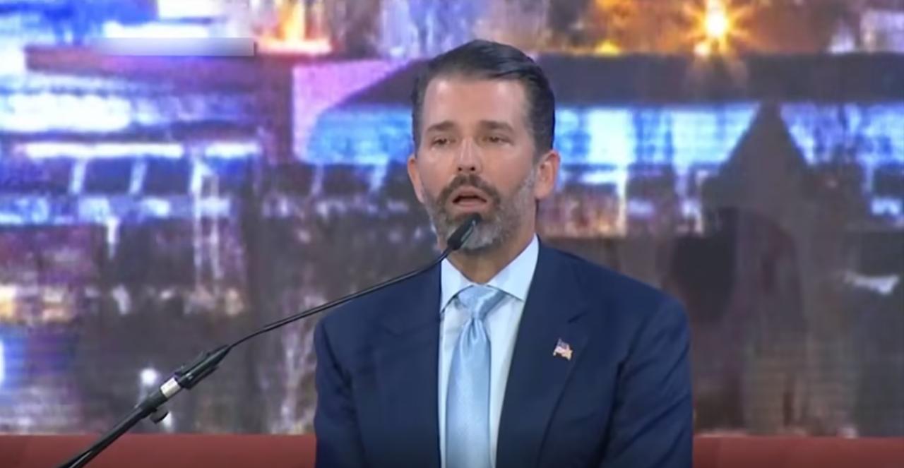 特朗普之子当众贬低欧洲是“灾难”！北约都快被喊成“爸爸”了。4月8日，小唐纳