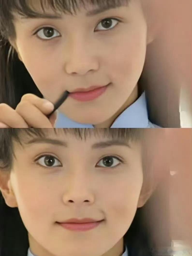 为什么没人画这种妆了？看着好干净清透啊…现在反而流行图二这种画法了