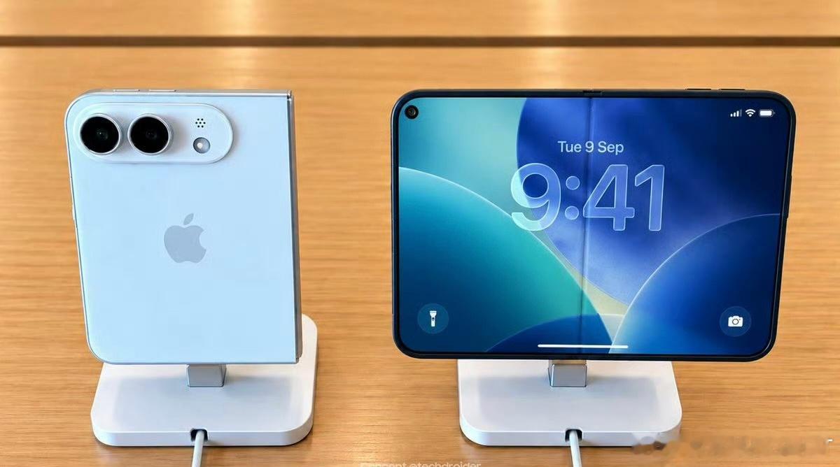 从这张曝光截图能看得出来，苹果大概是彻底放弃iPhoneDuo的折痕控制了[思考