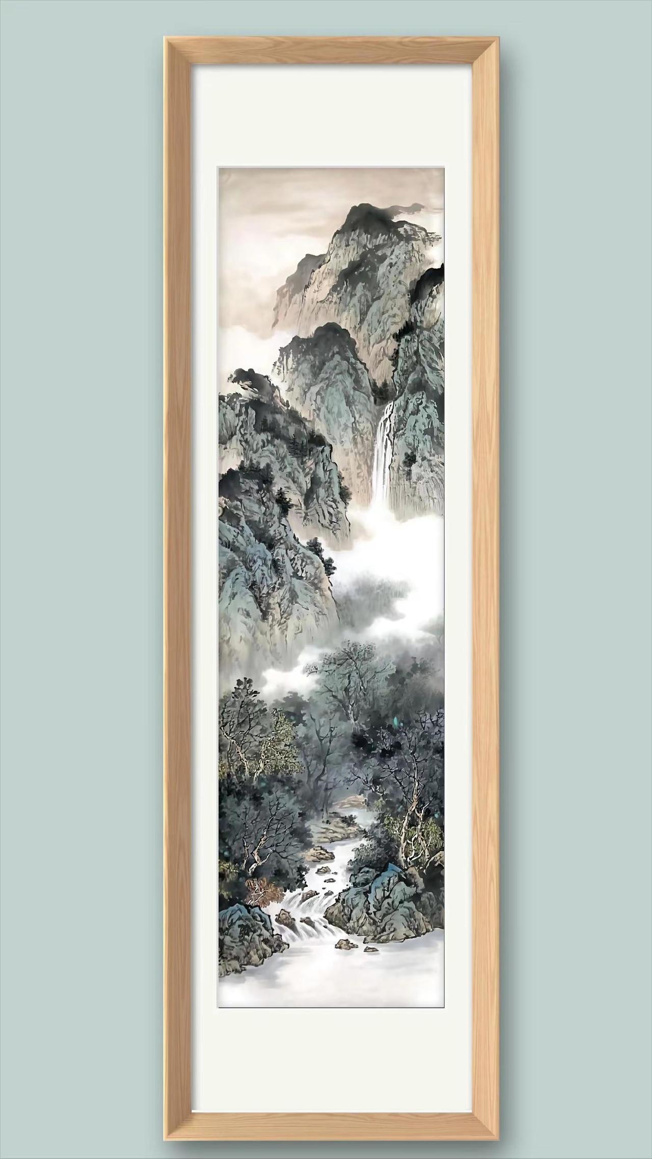 一框山水，满室清欢。写意山水创作者中心创作灵感中国山水画画法