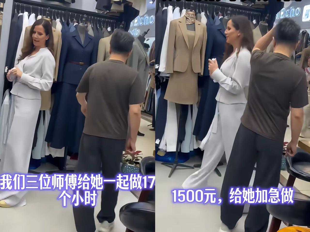 中国速度从不是空喊的口号，藏在烟火市井的贴心服务里才最动人！武契奇夫人在上海轻纺