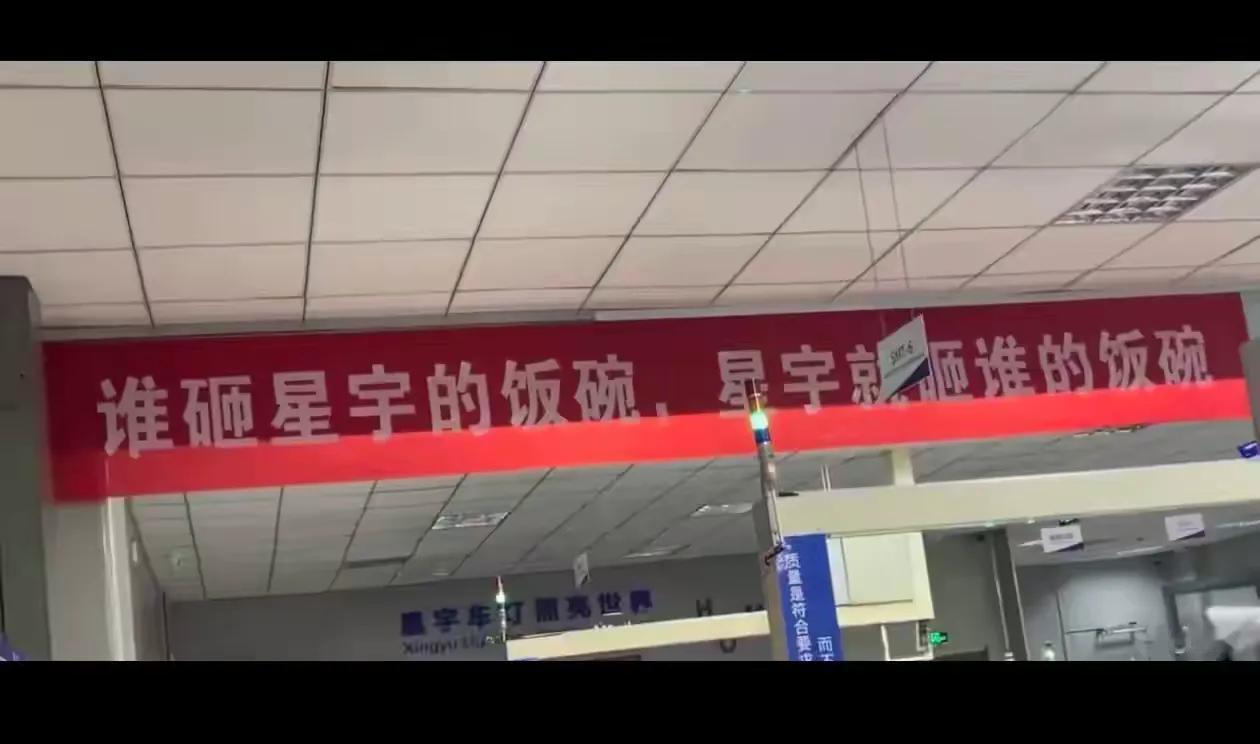 “谁砸星宇的饭碗，星宇就砸谁的饭碗”。这条横幅挂在企业也不止一天了，本来要用来警