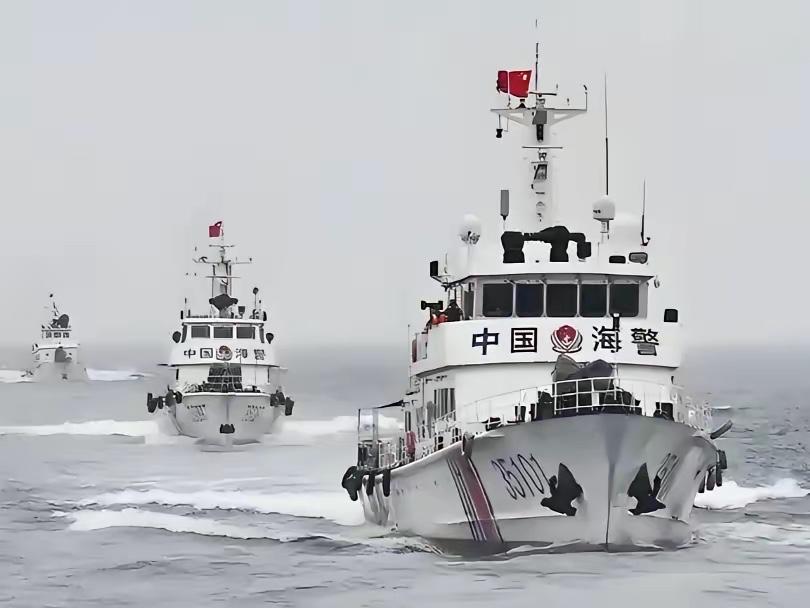 当着台海巡船的面，大陆海警拿起高频话筒，说出了两句台方从未公开听到过的话。事