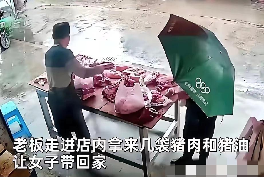 泪目！浙江丽水，一位刚做完手术的大姐，红着脸走到肉摊前，小声问道：老板，能给我点