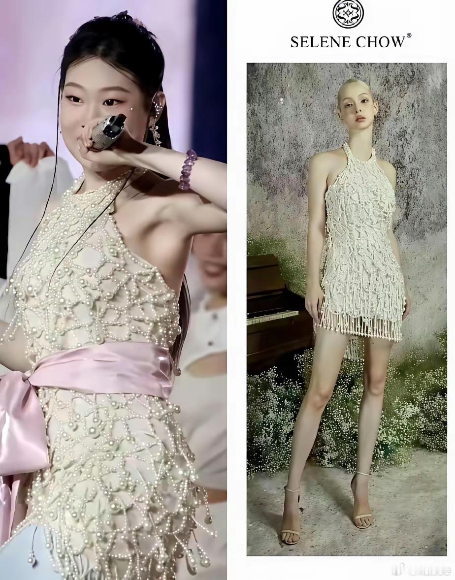 这么好看的一条裙子，沈佳润为啥下面非要套条裤子？