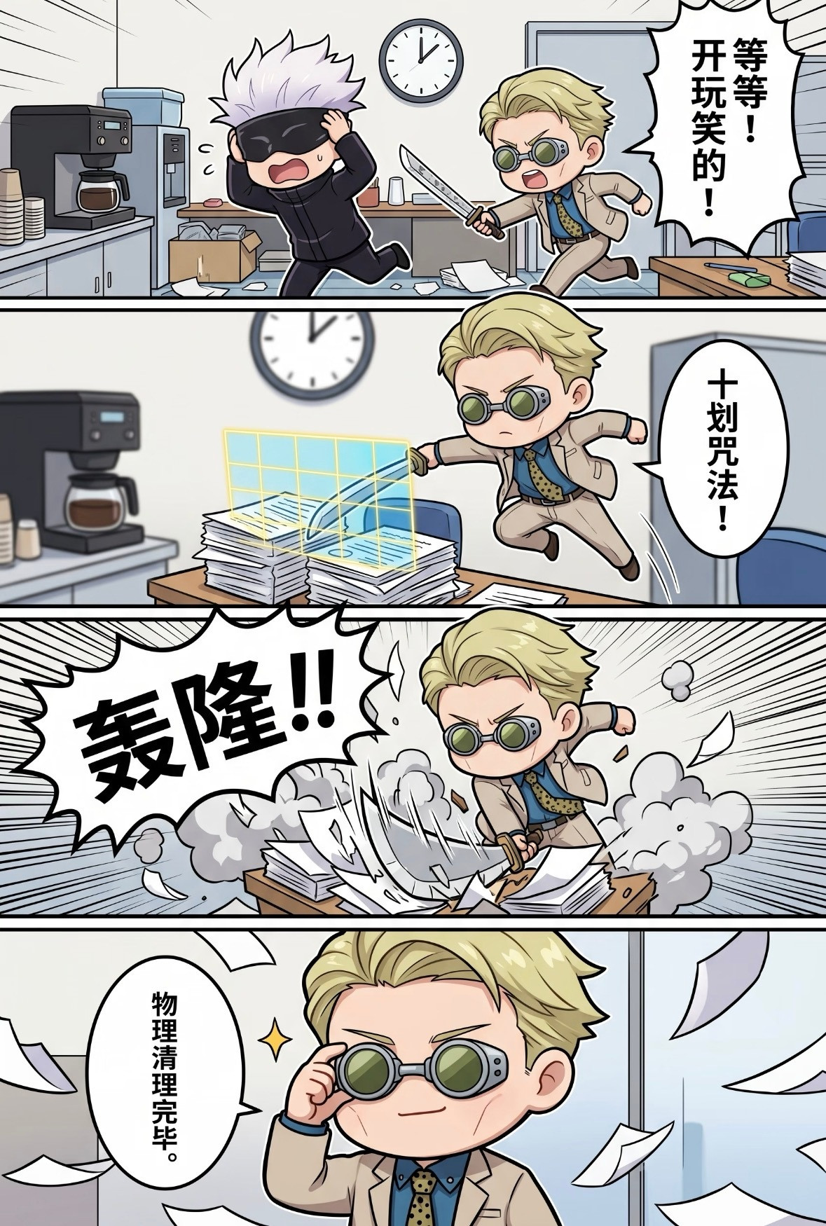 劳动是狗屎，当最强遇上最强打工人！✨动漫点评团咒术回战漫画